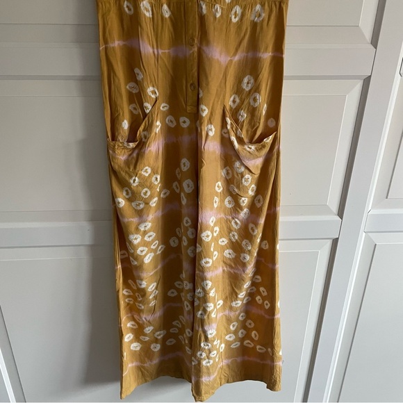 Anthropologie Yellow Patterned Jumpsuit - Picture 7 of 11